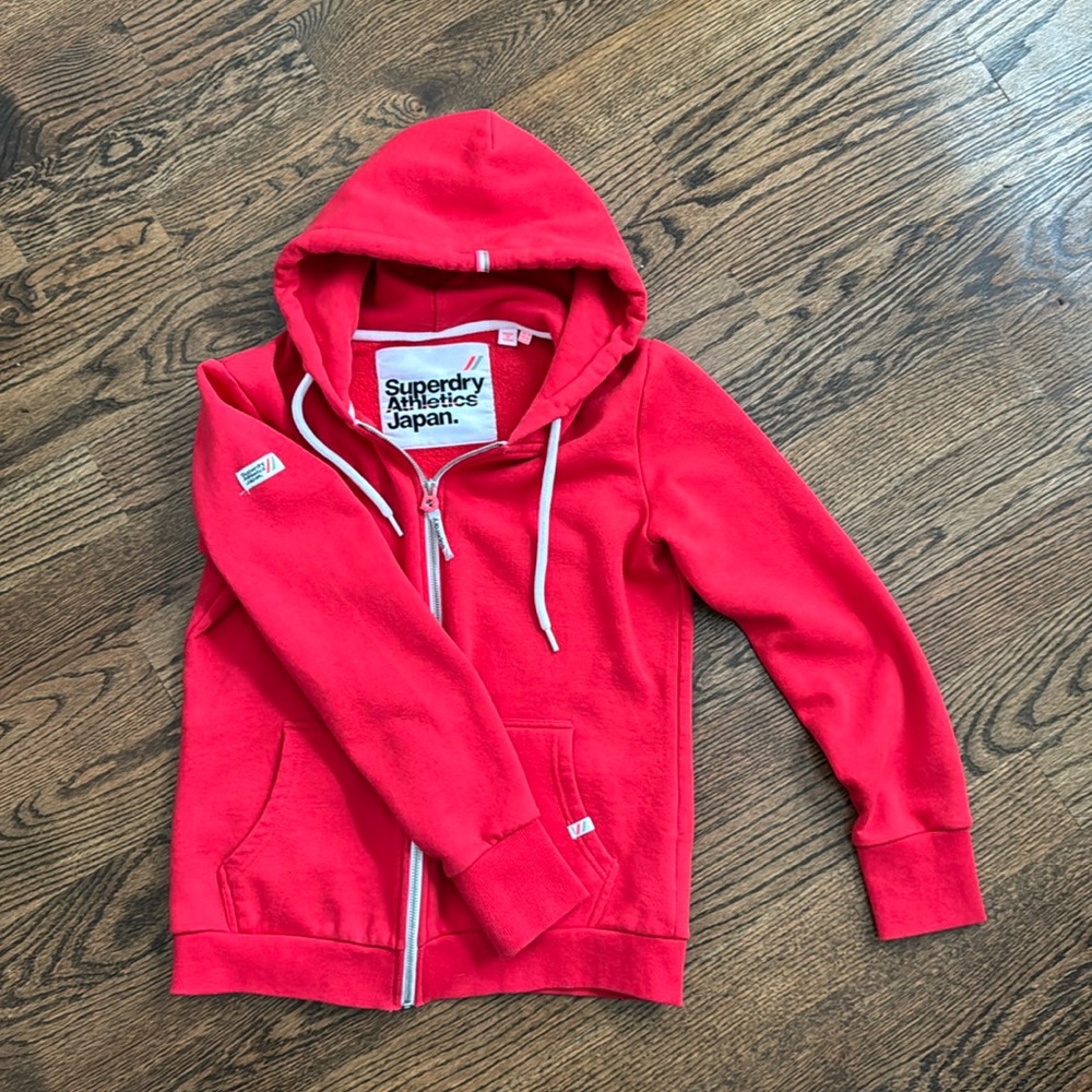 Women’s SuperDry red hoodie